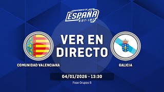 COMUNIDAD VALENCIANA vs GALICIA | Fase Grupos | Grupo B | CESA Infantil Masculino