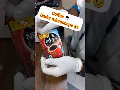 Coffee under microscope