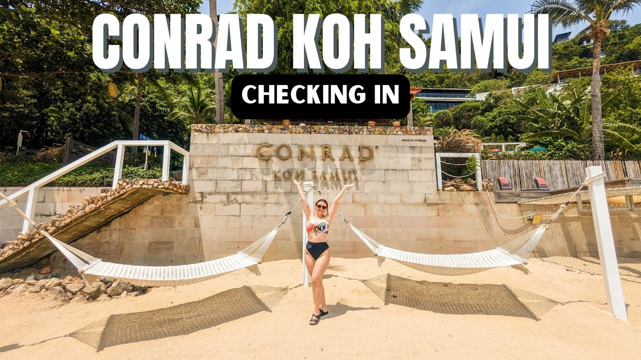 Checking in to Conrad Koh Samui // Infinity Pool Villa Room Tour // Thailand Travel Vlog