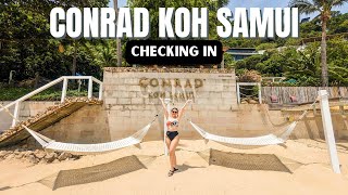 Checking in to Conrad Koh Samui // Infinity Pool Villa Room Tour // Thailand Travel Vlog