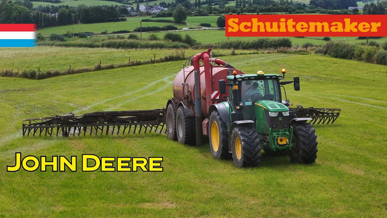 Gülle nach dem 3. Schnitt | John Deere 6215R // Schuitemaker Robusta 180 | Luxemburg 2024