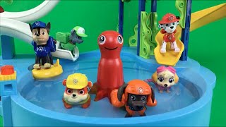 Paw Patrol pool party in the Playmobil waterpark / Paw patrol New Episodes