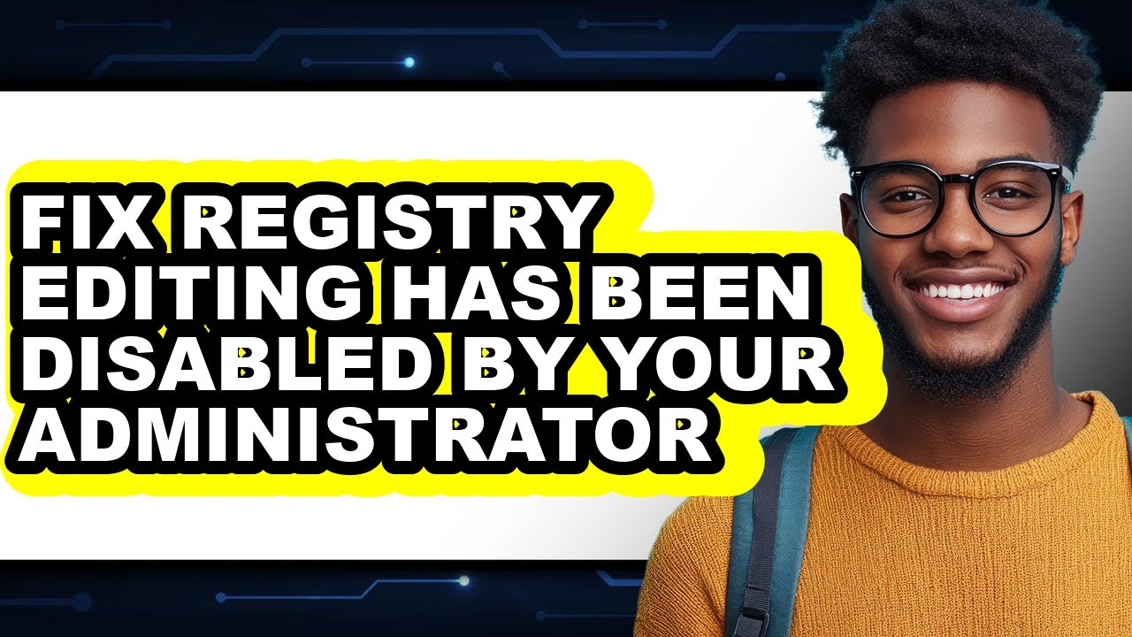 How to Fix Registry Editing Has Been Disabled by Your Administrator (only Way)