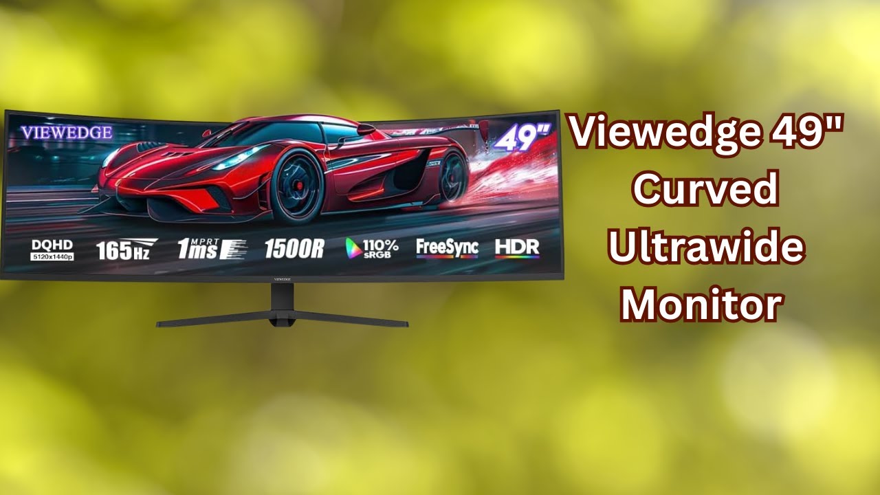 Work Smarter with Ultrawide Display – Viewedge 49" Curved Monitor – REVIEW