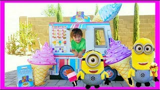 Ice Cream Truck Fun With Minions