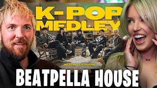 Kelby Has a New Hyper Fixation! FIRST REACTION to  Beatpella House - Kpop Medly