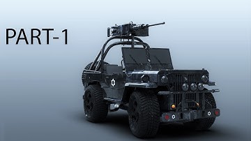 Modeling Jeep 3ds max tutorial part - 1