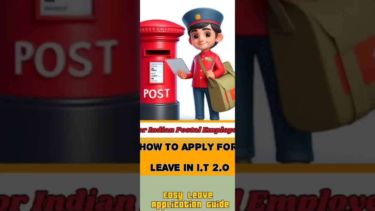 "HOW TO APPLY LEAVE IN I.T 2.O".(For Postal Employees)..."GDS I.T 2.0 में LEAVE कैसे Apply करें?"