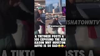 What’s Going On?😂🛣️ #houstontraffic #citylife #viralvideo #trilltowntv