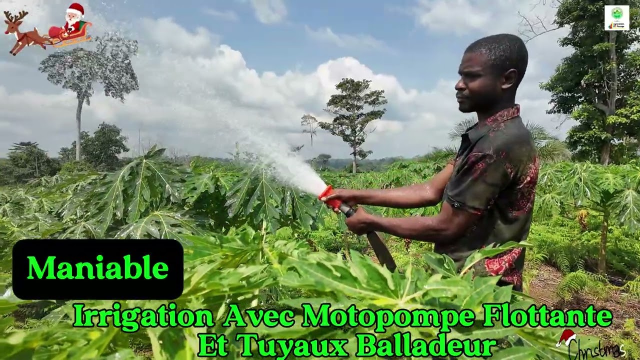 Système d’irrigation avec motopompe Flotante 