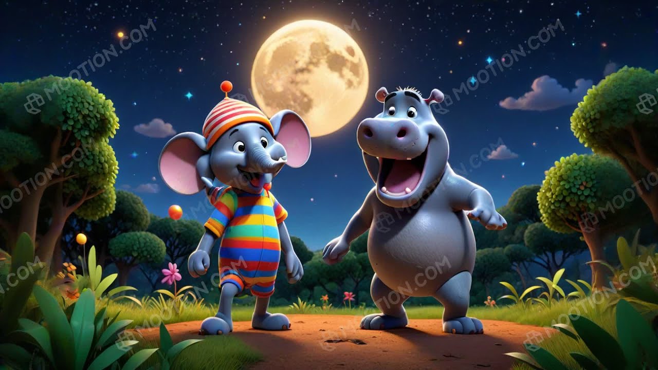 Elephant’s Silly Pajama Dance 🐘💤 | Bedtime Rhyme for Kids | Fun Sleepy Song