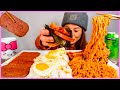 SPAM + EGGS + RICE + KIMCHI + NUCLEAR FIRE NOODLES l MUKBANG