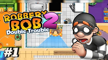 Robbery Bob 2 - Gameplay Walkthrough Part 1 - Mafioso: Levels 1 (iOS, Android)