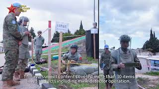 Chinese peacekeepers to Lebanon obtain UN mine clearance, EOD qualifications