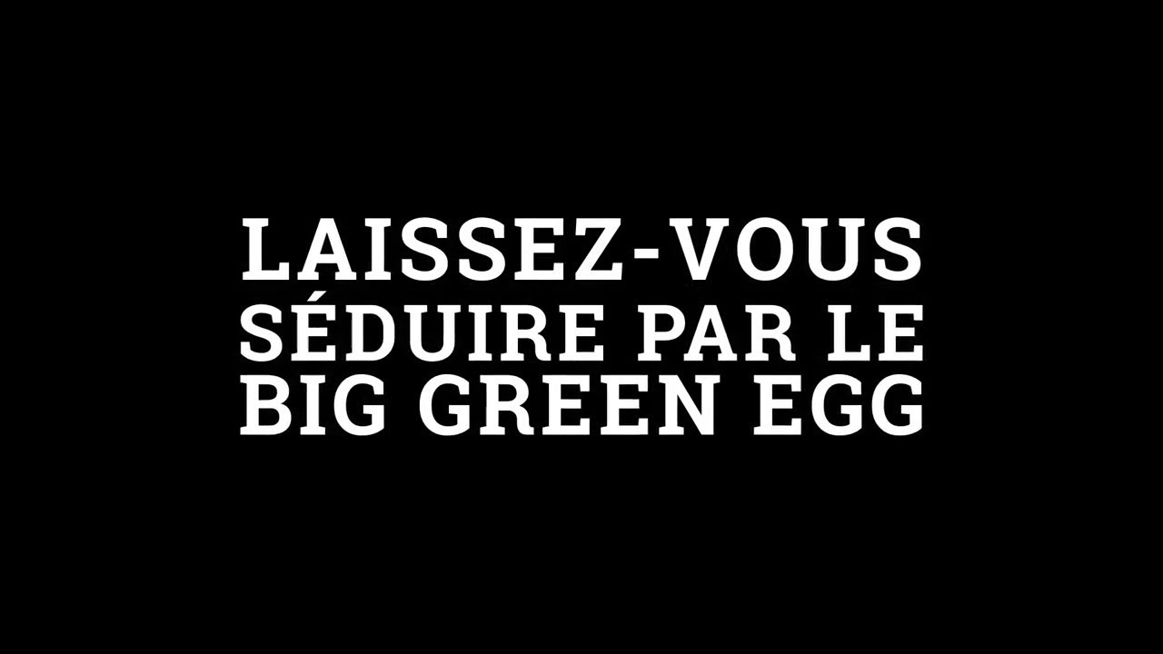 Barbecue Big Green Egg Cuisson au grill, cuisson au four, braiser, fumer, YouTube