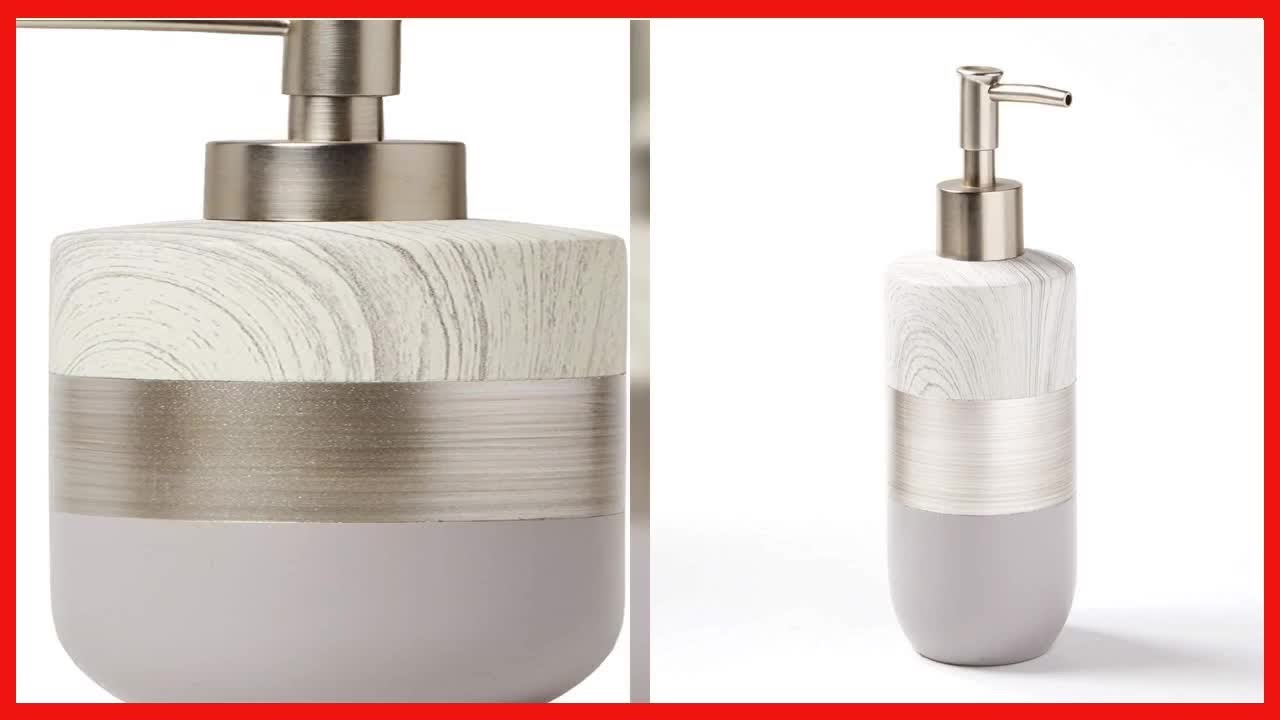 SKL Home by Saturday Knight Ltd. Liselotte Soap Dispenser, Silver