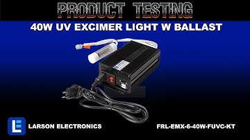 4UV Excimer Light w/ Ballast - 222nm Far UVC Disinfection - Surface Mount - Quartz Glass