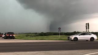 Rain wrapped wedge: 5/28/19 Lawrence Ks tornado