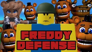 Commanding my army of Freddy fazbear's (FNAF world Tower defense on #roblox) #fnaf #fnafworld #funny