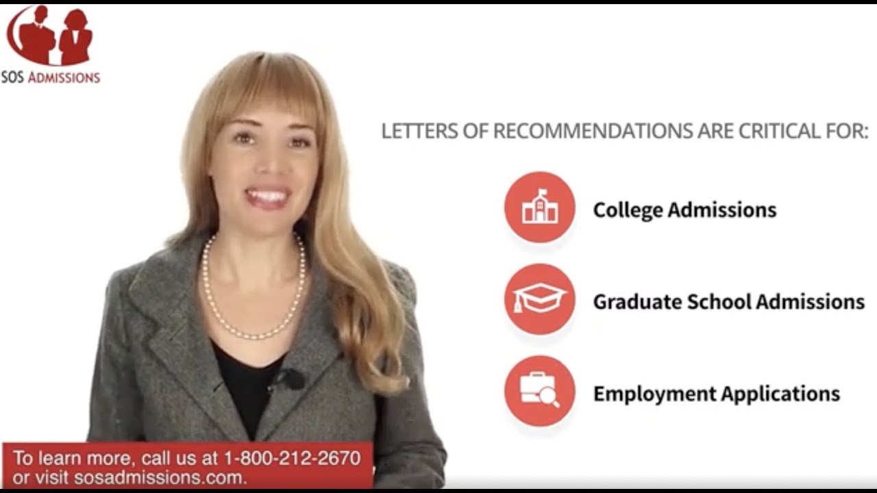 Letter of Recommendation Service - SOS Admissions