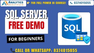 SQL Server Free Demo | 👉 Join  Now:https://chat.whatsapp.com/D9a64y0InveGXlzS83fWMO