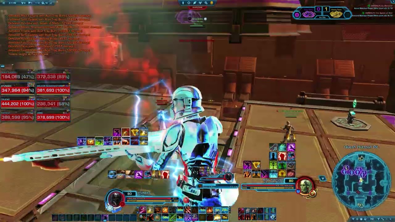 Huttball PvP (vs Sniper Premade) SWTOR | Sniper - Engineering - PvP 7.5