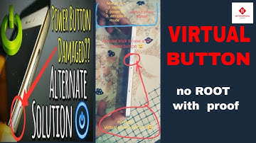 Power Button Damaged & Not Working Solution | virtual button with no ROOT | Hindi - हिंदी