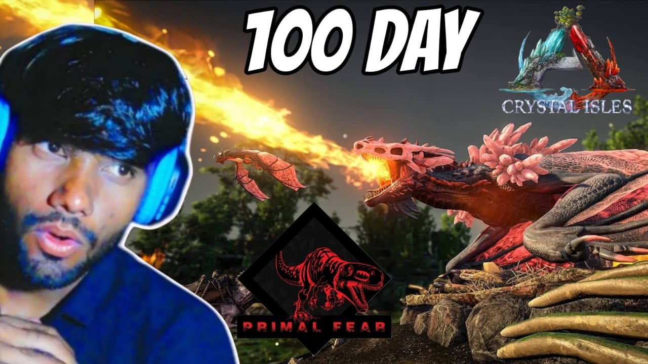 100 Days Primal Fear Crystal Isles | Ark | Ep:14