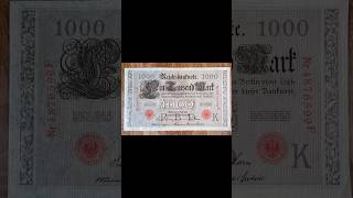 1000 Riechsbanknote Germany 1910 🇩🇪 #money