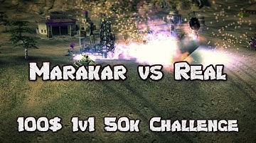 C&C Generals Zero Hour 100$ 50k 1v1 Challenge: Marakar vs Real