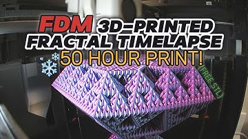 My New Vase Mode Design ❄️ | HUGE Fractal 3D Print Timelapse | Sierpiński Snowflake Tower - Level 5