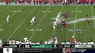 9 yard punt...