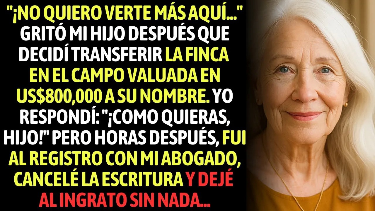 ¡No Quiero Verte Más Aquí! Gritó Mi Hijo Después De Ganar US00,000  Después, Lo Dejé Sin Nada