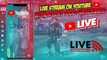 How to Live Stream Gameplay To Youtube without 1000 Subscribers | without 1k subscribers live stream