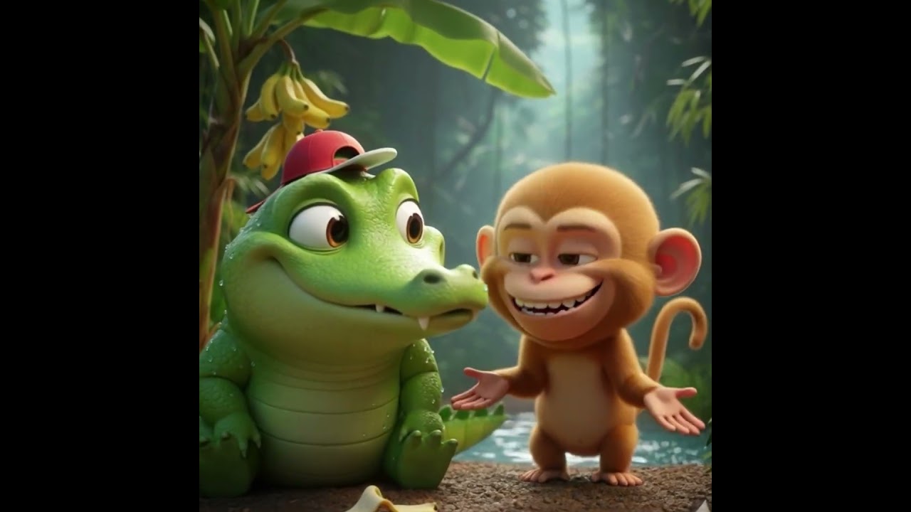 The Silly Crocodile’s Banana Trouble | Kids Planet | Fun Stories & moral lessons & fun learning.