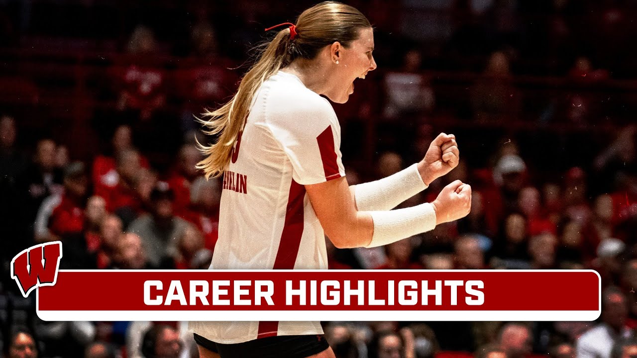 Career Highlights: Wisconsin OH Sarah Franklin | Wisconsin Volleyball