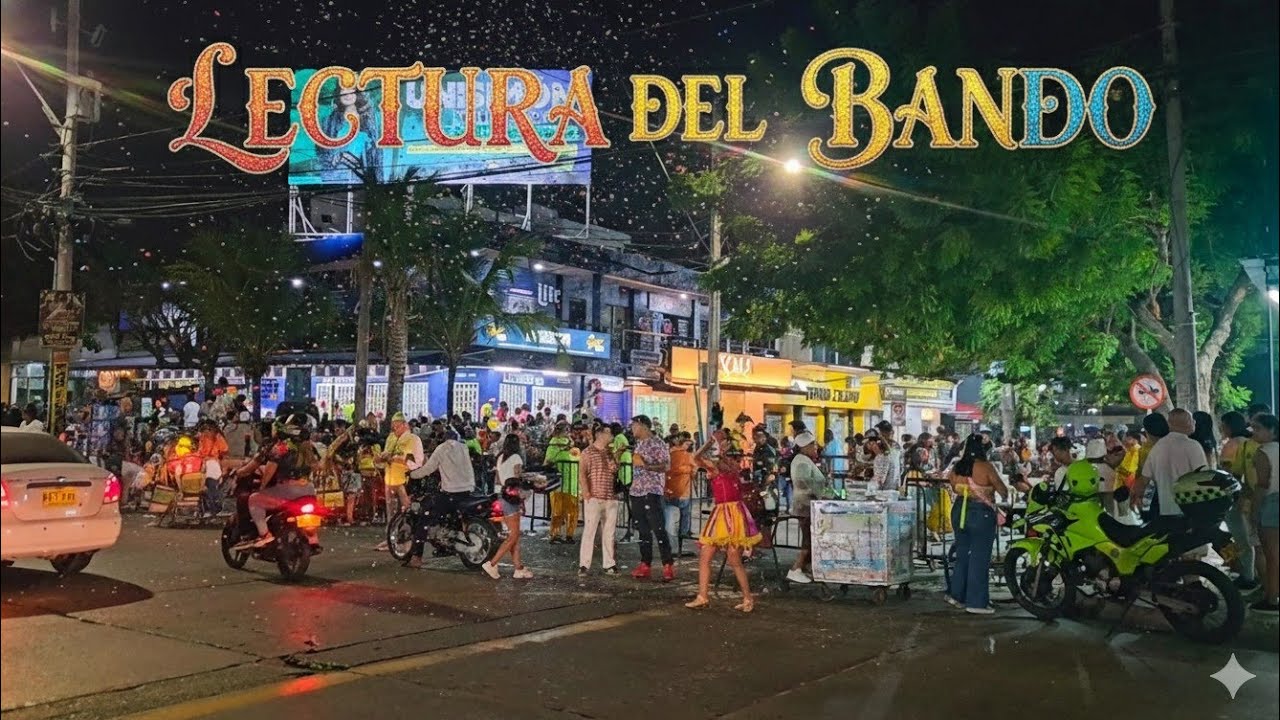 Asi se ve en las afuera de las lectura del bando del carnaval por la troja en Barranquilla 