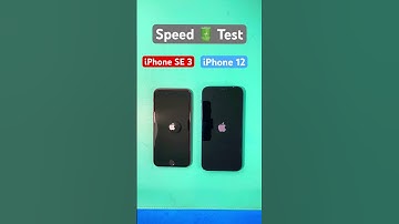 iPhone SE 3 vs iPhone 12 #speed #test #iphone12 #iphonese #shorts