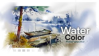 Painting watercolor | step by step painting method | beautiful landscape