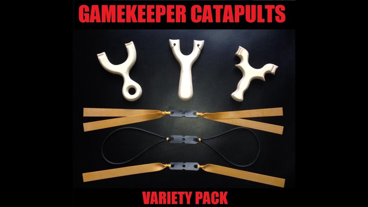 "GAMEKEEPER CATAPULTS NEW VARIETY KIT" how to make & finish slingshots