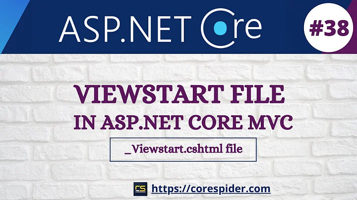(#38) Viewstart file in ASP.Net Core MVC | _ViewStart.cshtml