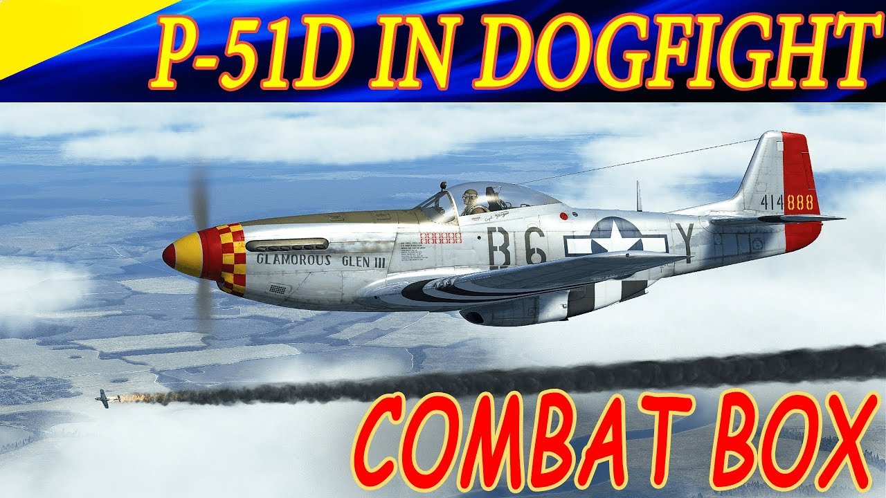 P-51D-15 Mustang in action!  Догфайты на Мустанге! Сервер Combat Box! Ил-2 Операция Боденплатте!