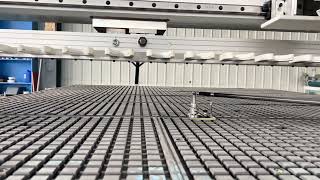 DWD nesting cnc machine under  Ballbar testing