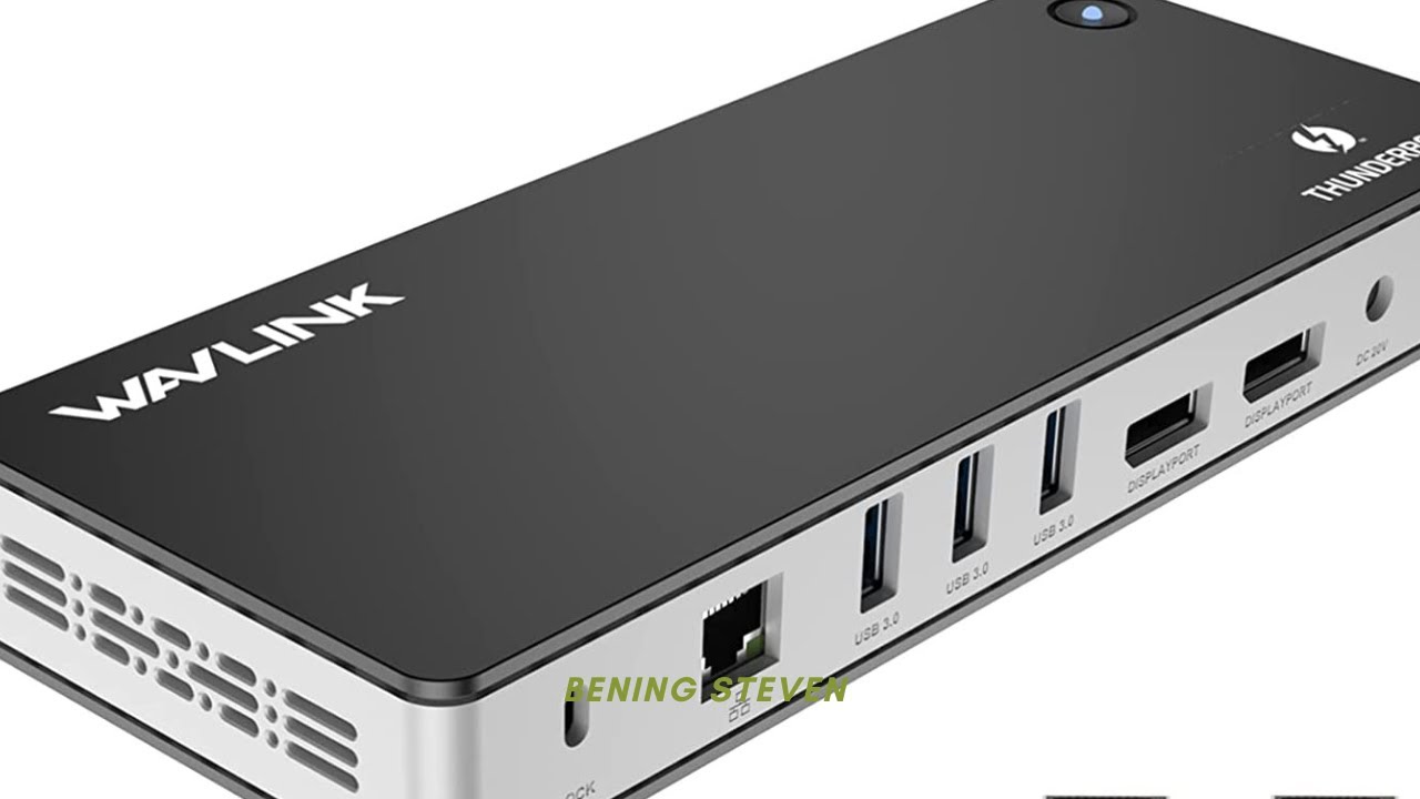 WAVLINK 11-in-1 Thunderbolt 3 Docking Station 60W Host Charging, Dual Display 4K@60Hz Single 8K