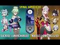 C6 Sucrose Lunarcharged and C6 Noelle Lunarcrystallized | Genshin Impact Abyss 6.3b Floor 12 9 Stars