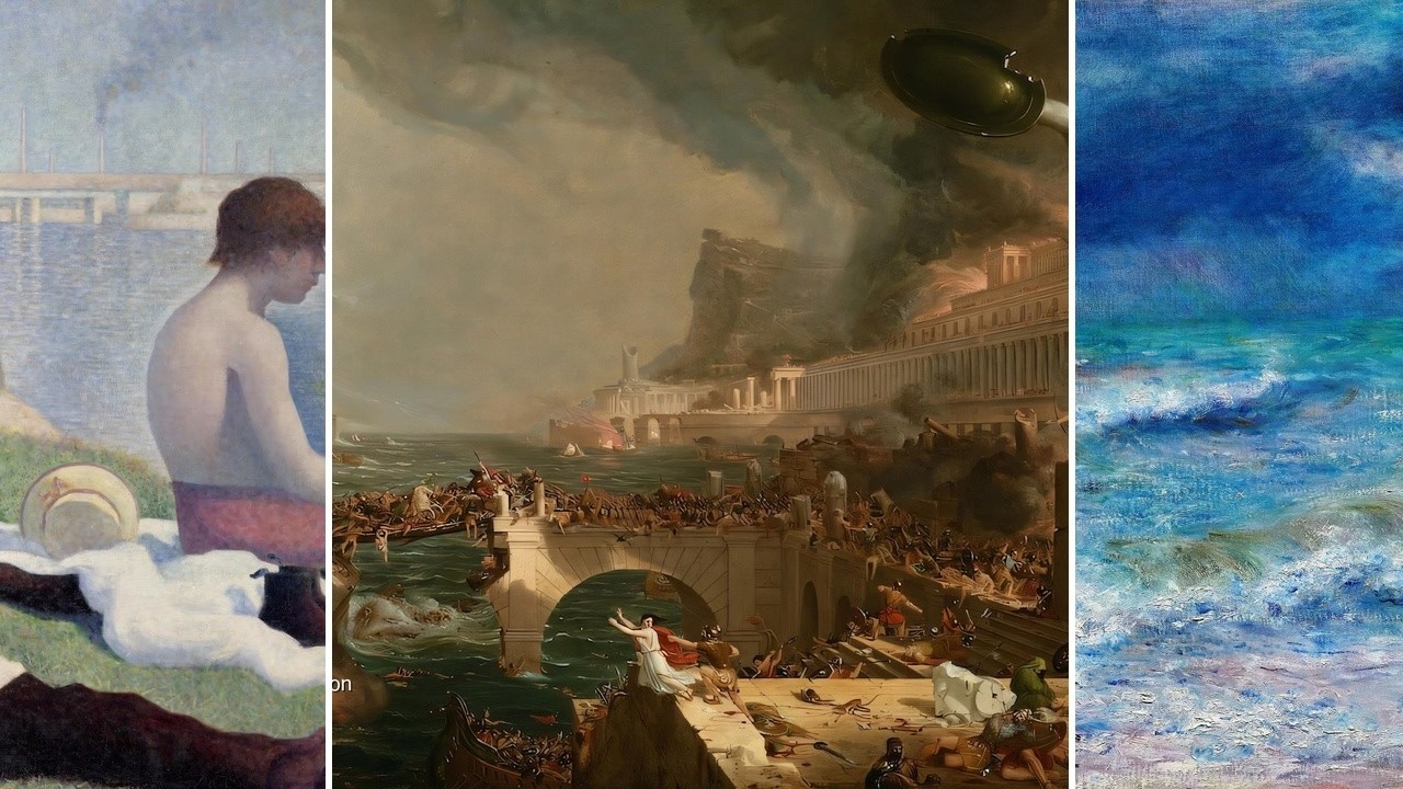 Masterpieces TV — Silent Art Gallery · August 15 Morning | The Course of Empire Destr… & others