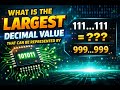 What is the largest decimal value that can be represented by n bits?