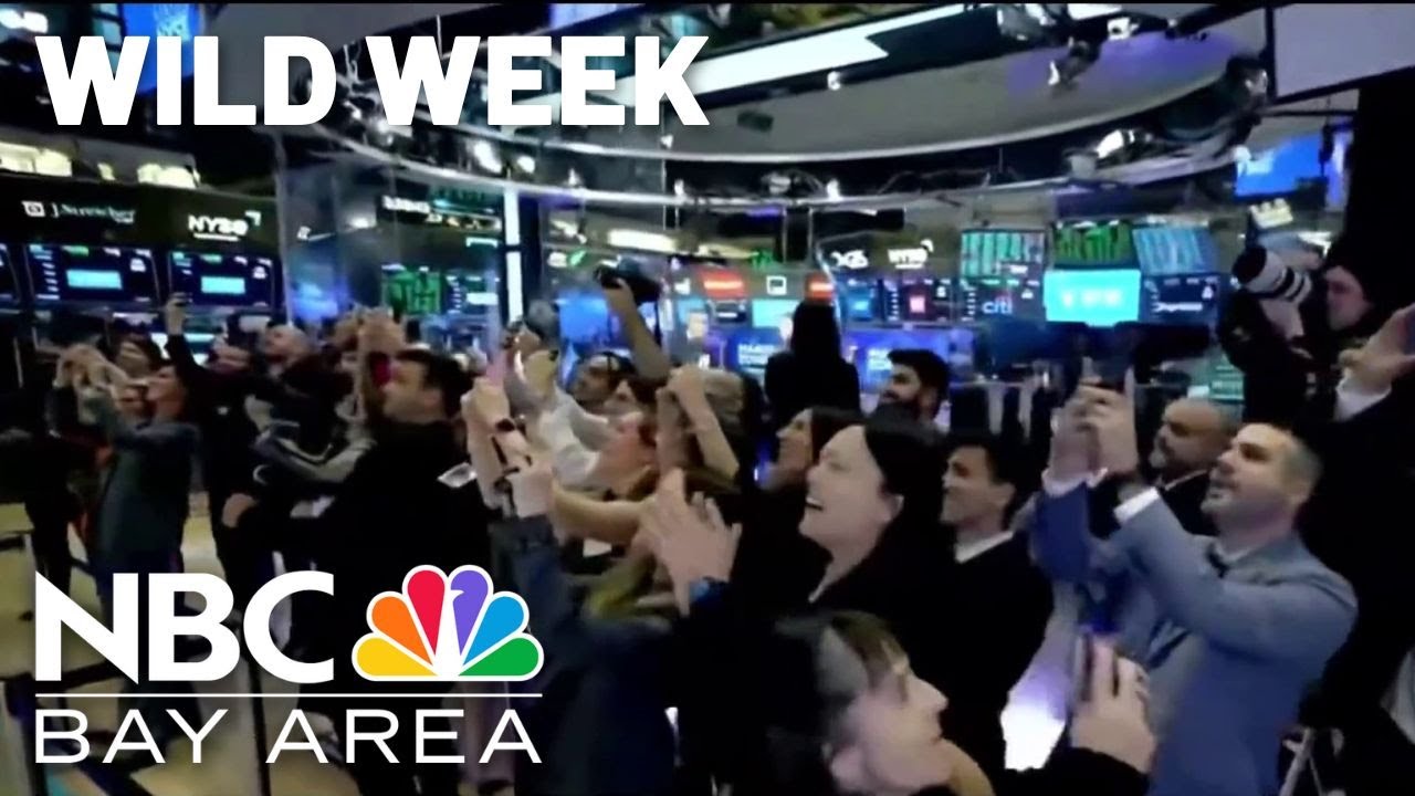 Wall Street ends turbulent week with a win, investors still on edge ...