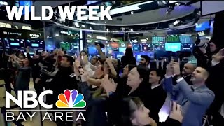 Wall Street ends turbulent week with a win, investors still on edge