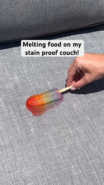 Melting more food on my stain proof couch to see if it will stain!!! Did I ruin it?!